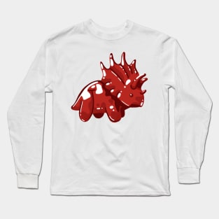 Cute Jelly Triceratops Dino Dinosaur Long Sleeve T-Shirt